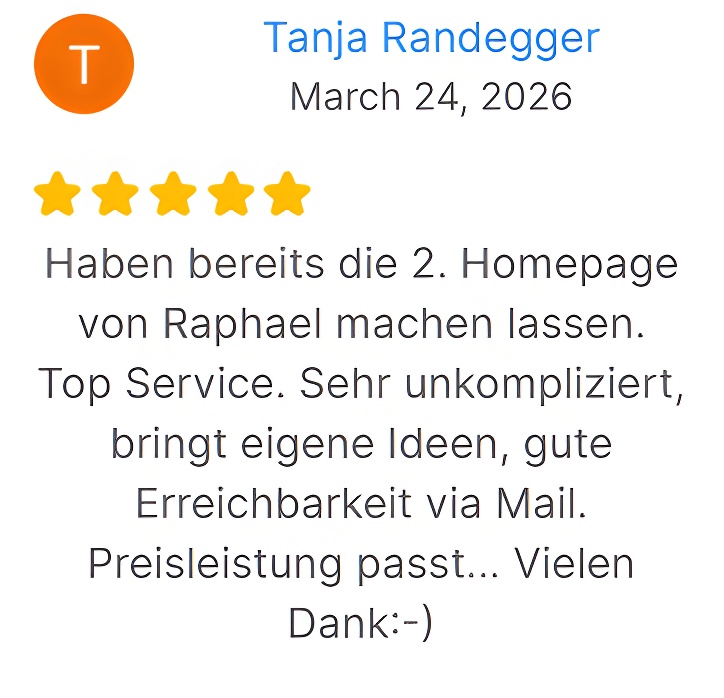 Kundenrezension Borderless Webdesign